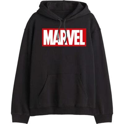 Marvel Huvtröja för herr, svart, XXL Marvel Huvtröja för herr, svart, XXL