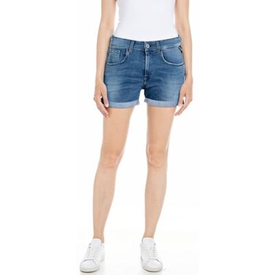 Replay jeans shorts anyta, 009 medium blå, 25W Replay jeans shorts anyta, 009 medium blå, 25W