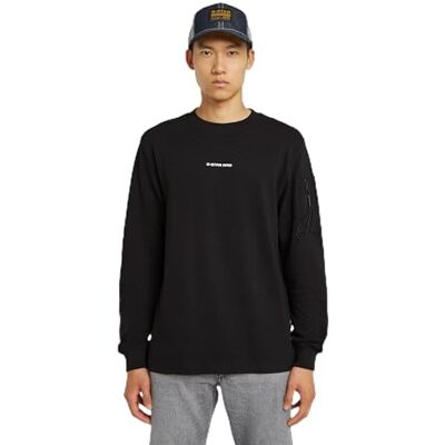 G-STAR RAW G-STAR Herr Checquard Pkt Tweeter T-shirt, Svart (Dk Black D26033-d965-6484), XS G-STAR RAW G-STAR Herr Checquard Pkt Tweeter T-shirt, Svart (Dk Black D26033-d965-6484), XS