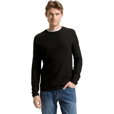 TOM TAILOR herrtröja, 29999 Svart, M TOM TAILOR herrtröja, 29999 Svart, M