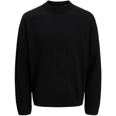 JACK & JONES Jjeurban Jack Knit Crew Neck Sn, svart, XXL JACK & JONES Jjeurban Jack Knit Crew Neck Sn, svart, XXL