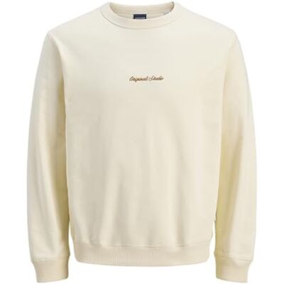 JACK & JONES Jornorrebro Emb Sweat Crew Mni, Antik vit, 116 JACK & JONES Jornorrebro Emb Sweat Crew Mni, Antik vit, 116