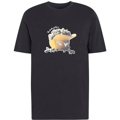 adidas Mezczyzni SNACK POPCORN GRAPHIC T-SHIRT, black, L adidas Mezczyzni SNACK POPCORN GRAPHIC T-SHIRT, black, L