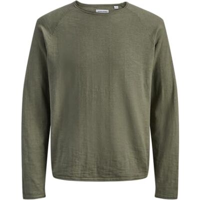 JACK & JONES Jjbreeze Knit Crew Neck Pls, Pulverad Oliv, 6XL för män, Pulverad oliv, 6XL JACK & JONES Jjbreeze Knit Crew Neck Pls, Pulverad Oliv, 6XL för män, Pulverad oliv, 6XL