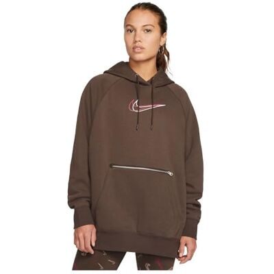 NIKE Sportswear Po Os BB fleece tryck huvtröja L NIKE Sportswear Po Os BB fleece tryck huvtröja L