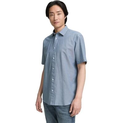 TOM TAILOR herrskjorta, 38458 Real Teal Blue Chambray, M TOM TAILOR herrskjorta, 38458 Real Teal Blue Chambray, M