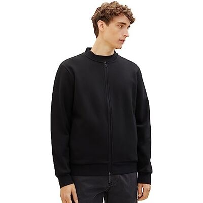 TOM TAILOR Denim Sweatjacka för män, 29999 Svart, M TOM TAILOR Denim Sweatjacka för män, 29999 Svart, M