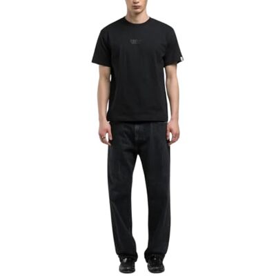 Replay Herr regular fit T-shirt av bomull, 098 svart, S Replay Herr regular fit T-shirt av bomull, 098 svart, S