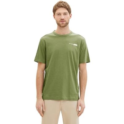 TOM TAILOR T-shirt för män, 21586 – Dull Moss Green, M TOM TAILOR T-shirt för män, 21586 – Dull Moss Green, M