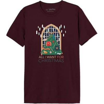 Harry Potter T-shirt herr, Vinröd, XS Harry Potter T-shirt herr, Vinröd, XS