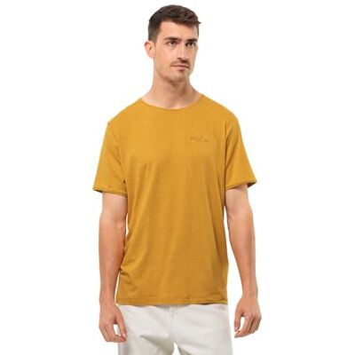Jack Wolfskin Travel T M T-shirt, curry, m herr, Curry, M Jack Wolfskin Travel T M T-shirt, curry, m herr, Curry, M