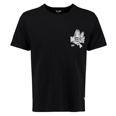 KEY LARGO KEYLARGO Herr T-shirt MT KLIMPRESSIVE Round Loose, Svart (1100), S KEY LARGO KEYLARGO Herr T-shirt MT KLIMPRESSIVE Round Loose, Svart (1100), S