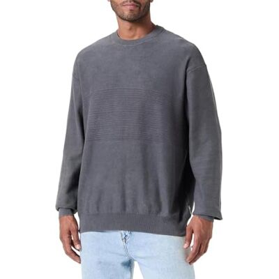 Giorgio Armani Grid, Sustainable, Reverse Jersey Link Stitch tröja, Eiffeltornet, S Giorgio Armani Grid, Sustainable, Reverse Jersey Link Stitch tröja, Eiffeltornet, S