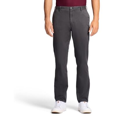 Izod Herr Saltwater rak passform stretch platt front chino byxa lediga byxor, asfalt, 30W x 30L Izod Herr Saltwater rak passform stretch platt front chino byxa lediga byxor, asfalt, 30W x 30L
