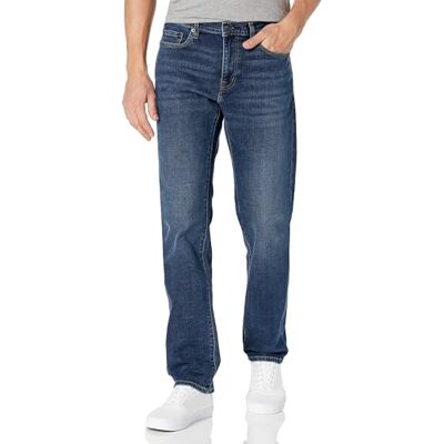 Amazon Essentials mäns jeans med rak passform, mörkblå vintage, 38 B x 30 L Amazon Essentials mäns jeans med rak passform, mörkblå vintage, 38 B x 30 L