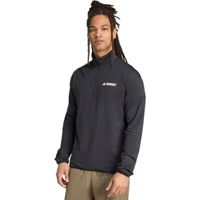 adidas herr Terrex Multi Climawarm Half Zip Tech Fleece Sweatshirt, black, M adidas herr Terrex Multi Climawarm Half Zip Tech Fleece Sweatshirt, black, M