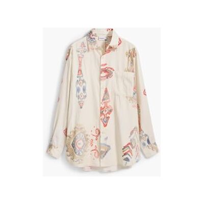 Desigual CAM_Ikat, 1001 rå, L, Vit, L Desigual CAM_Ikat, 1001 rå, L, Vit, L