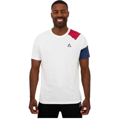 Le Coq Sportif T-shirt herr, Vitt och blått, XS Le Coq Sportif T-shirt herr, Vitt och blått, XS