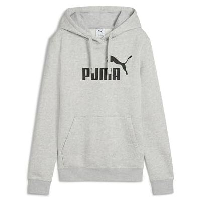 PUMA ESS nr. 1 Logo Hoodie FL Ljusgrå Heather PUMA ESS nr. 1 Logo Hoodie FL Ljusgrå Heather