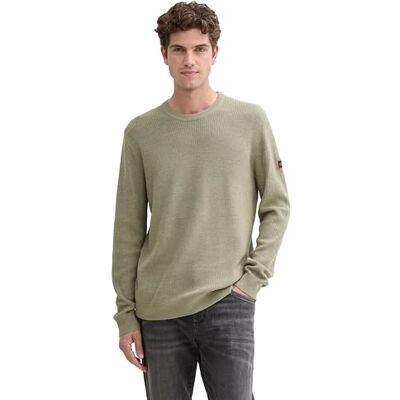 TOM TAILOR herrtröja, 36922 – gräs grön tonal nep, S TOM TAILOR herrtröja, 36922 – gräs grön tonal nep, S