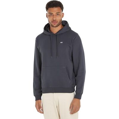 Tommy Jeans herr huvtröja, Ny träkol, L Tommy Jeans herr huvtröja, Ny träkol, L