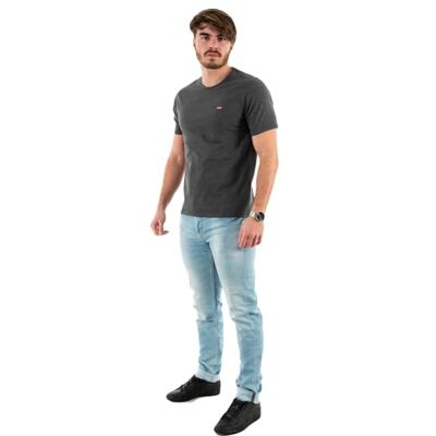 Levi's herr SS original Housemark Tee T-shirt, Dark Charcoal Heather Dkr, XL Levi's herr SS original Housemark Tee T-shirt, Dark Charcoal Heather Dkr, XL