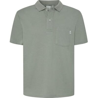 Pepe Jeans herr pikétröja, Grön (Palm Grön), XL Pepe Jeans herr pikétröja, Grön (Palm Grön), XL