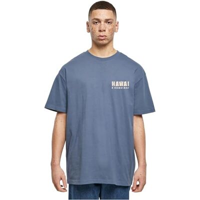 MERCHCODE T-shirt för män, 100% bomull, vintage, blå, XXL MERCHCODE T-shirt för män, 100% bomull, vintage, blå, XXL