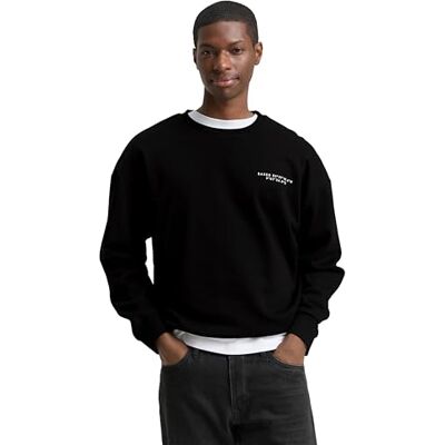 TOM TAILOR Denim herr sweatshirt, 29999 Svart, L TOM TAILOR Denim herr sweatshirt, 29999 Svart, L