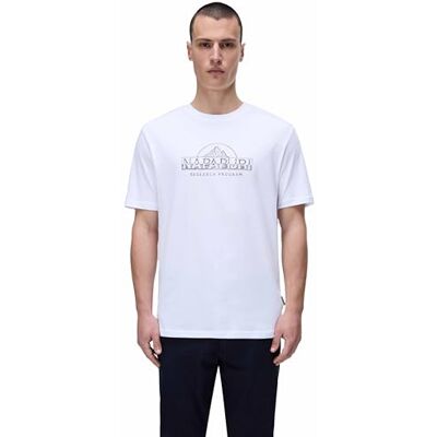 Napapijri Sandir T-shirt kort ärm vit, Ljus vit 002, M Napapijri Sandir T-shirt kort ärm vit, Ljus vit 002, M