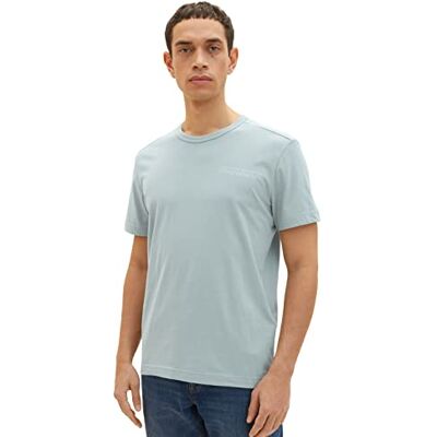 TOM TAILOR Herr T-shirt 1035541, 28129 Light Ice Blue, L TOM TAILOR Herr T-shirt 1035541, 28129 Light Ice Blue, L