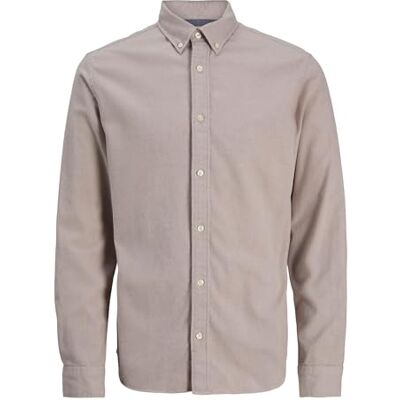 JACK & JONES Jprblubarkley flanell X-Mas L/S Shirt Ch, Havregryn, L JACK & JONES Jprblubarkley flanell X-Mas L/S Shirt Ch, Havregryn, L
