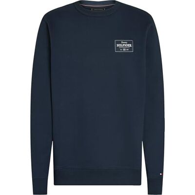 Tommy Hilfiger herr MONOTYPE ETIKET TRÖJA MW0MW37466 Pullover sweatshirt, blå, M, Blå (natthimmel), M Tommy Hilfiger herr MONOTYPE ETIKET TRÖJA MW0MW37466 Pullover sweatshirt, blå, M, Blå (natthimmel), M