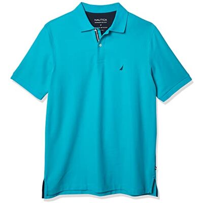 Nautica Men's Classic Fit Short Sleeve Solid Performance Deck Polo Shirt, tropic wave, LT Tall Nautica Men's Classic Fit Short Sleeve Solid Performance Deck Polo Shirt, tropic wave, LT Tall