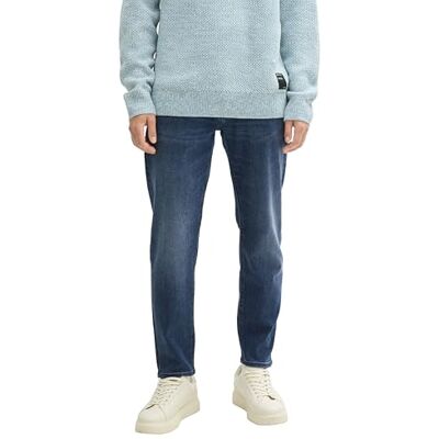 TOM TAILOR Denim herr Tapered Slim Fit jeans, 10128 – Overdyed Blue Denim, 30W / 34L TOM TAILOR Denim herr Tapered Slim Fit jeans, 10128 – Overdyed Blue Denim, 30W / 34L