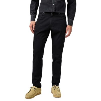 Wrangler River jeans för män, avsmalnande passform, konformade ben, Skölj svart, 36W x 34L Wrangler River jeans för män, avsmalnande passform, konformade ben, Skölj svart, 36W x 34L