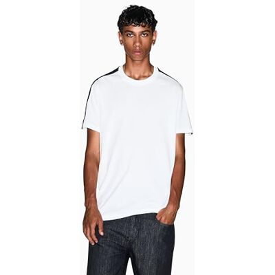 Giorgio Armani Men's Essential, kortärmad t-shirt, off white, M, Vit, M Giorgio Armani Men's Essential, kortärmad t-shirt, off white, M, Vit, M
