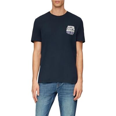 s.Oliver T-shirt för män med tryck på framsidan, 59d2, L s.Oliver T-shirt för män med tryck på framsidan, 59d2, L