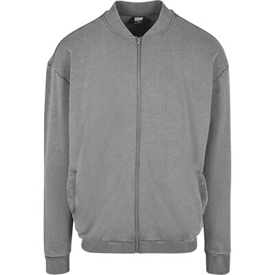 Urban Classics Herr tvättad tröja bomberjacka, mörk shadow, XS Urban Classics Herr tvättad tröja bomberjacka, mörk shadow, XS