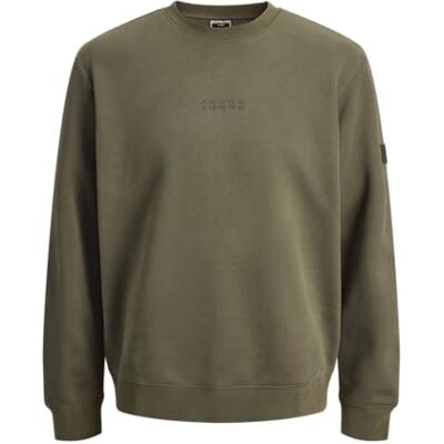 JACK & JONES Jcopoint Sweat Badge Crew Neck Bf, Druva blad, XL JACK & JONES Jcopoint Sweat Badge Crew Neck Bf, Druva blad, XL