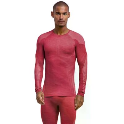 FALKE herr Baslager Ovandel Wool-Tech Light M L/s Sh ull funktionsmaterial snabbtorkande 1 del, Röd Ruby 8830, S FALKE herr Baslager Ovandel Wool-Tech Light M L/s Sh ull funktionsmaterial snabbtorkande 1 del, Röd Ruby 8830, S