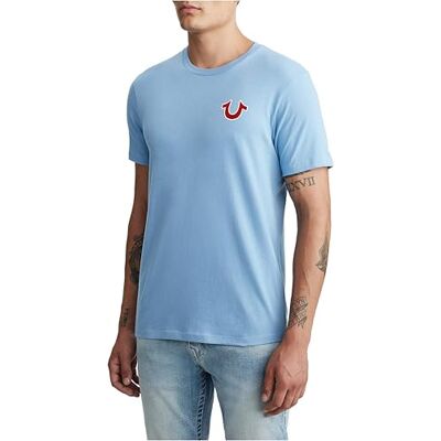 True Religion Buddha-logotyp för män, kortärmad t-shirt, S True Religion Buddha-logotyp för män, kortärmad t-shirt, S
