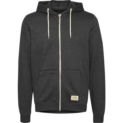 b BLEND BLEND Sweatjacke huvtröja för män, Grå – Grau (träkol 70818), XL b BLEND BLEND Sweatjacke huvtröja för män, Grå – Grau (träkol 70818), XL