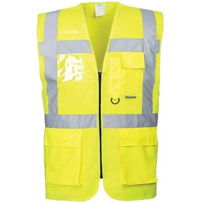 Portwest Berlin Exekutiv väst, storlek: XXL, färg: gul, S476YERXXL Portwest Berlin Exekutiv väst, storlek: XXL, färg: gul, S476YERXXL