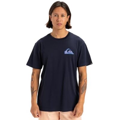 Quiksilver Fönsterpane SS T-shirt herr, Mörk marinblå, XS Quiksilver Fönsterpane SS T-shirt herr, Mörk marinblå, XS