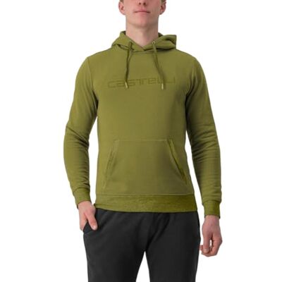 CASTELLI 4523559-592 Logo Hoodie Långärmad Unisex Avokado grön Storlek M CASTELLI 4523559-592 Logo Hoodie Långärmad Unisex Avokado grön Storlek M