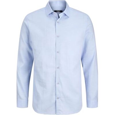 JACK & JONES Herr Jprblaparker Melange L/S skjorta Bf, Chambray blå, XS, Chambray Blue, XS JACK & JONES Herr Jprblaparker Melange L/S skjorta Bf, Chambray blå, XS, Chambray Blue, XS