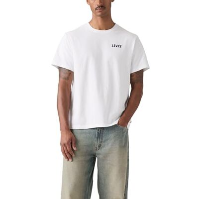 Levi's Ss Relaxed Fit Tee Know Your West 1 Vit Levi's Ss Relaxed Fit Tee Know Your West 1 Vit