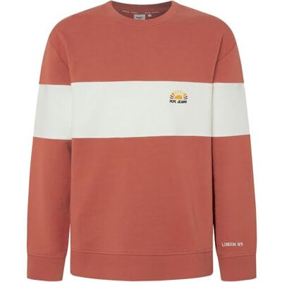 Pepe Jeans herr Sawyer Crew, orange (ceder trä brun), M, Orange (ceder trä brun), M Pepe Jeans herr Sawyer Crew, orange (ceder trä brun), M, Orange (ceder trä brun), M