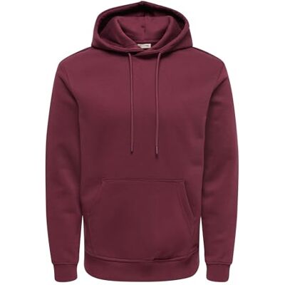 Only & Sons Onsconnor Life Reg Sweat Hoodie Noos, Port Royale, XS Only & Sons Onsconnor Life Reg Sweat Hoodie Noos, Port Royale, XS